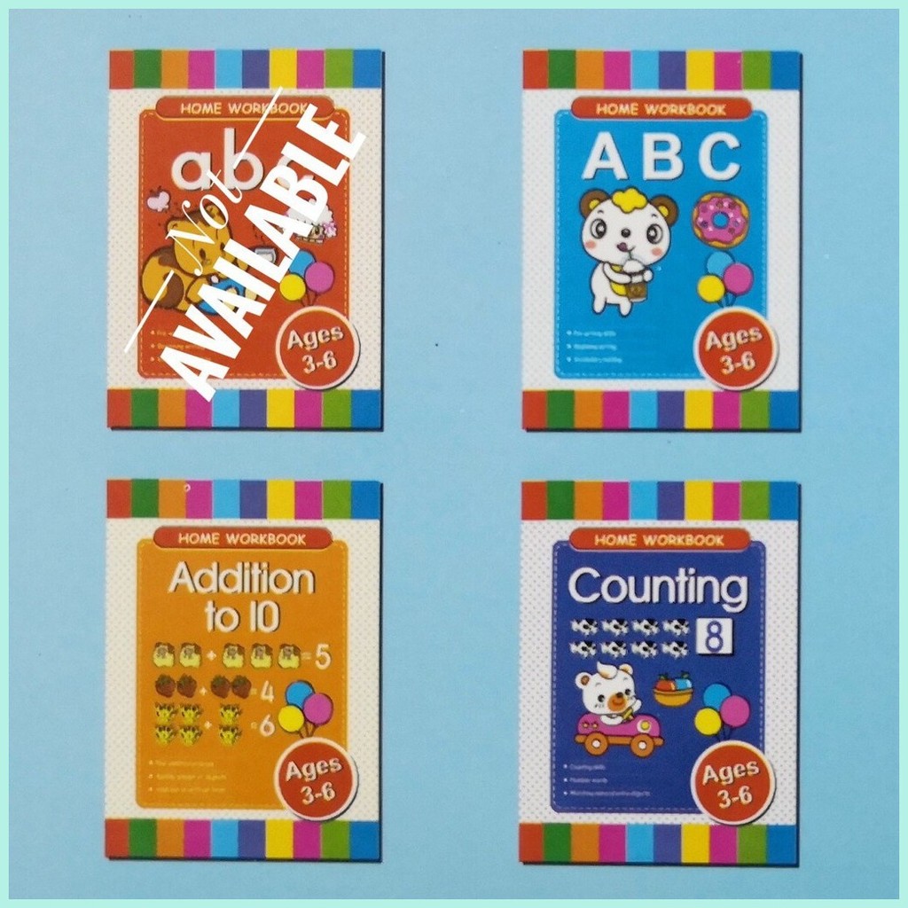 7 in 1 HOME WORKBOOK ALPHABET PHONICS MATHEMATICS ACTIVITY | Shopee ...
