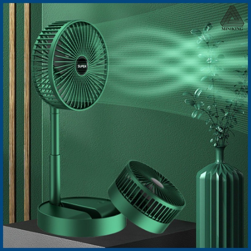 ♒ Portable Base Fan -Foldable Vertical Silent Fan Desk Fan, Wireless ...