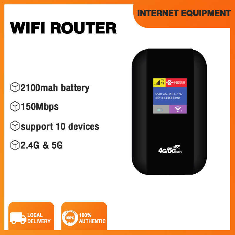 COD 4G 5G Pocket Wifi Router gamit ang Bank Strong Power router 4g sim ...