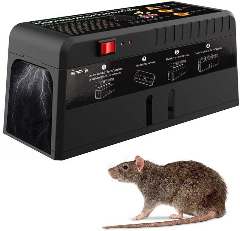 Electronic Cod+Best Mousetrap Big Rat Zapper Cat Trap High Voltage