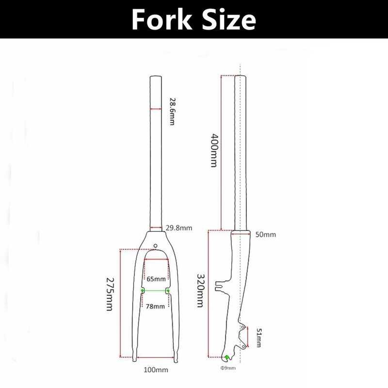 Carbon Fiber Fork For Wheel 20 Inch Bicycle Folding BMX Kids Road MTB