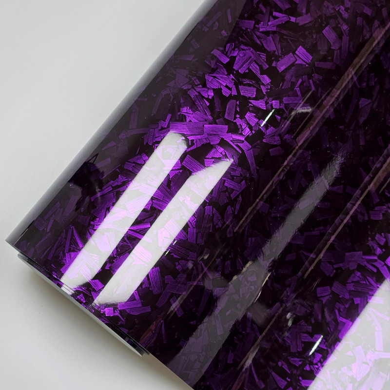 PET Carbon Fiber HIgh Glossy Crystal Wrapping Vinyl Film