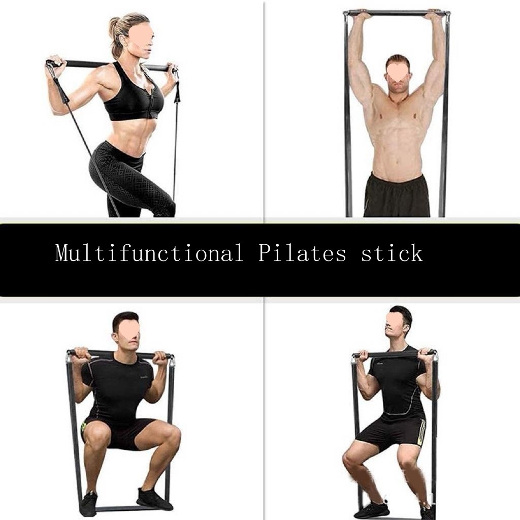 Tension rope push and pull rod yoga Pilates rod twosection multi