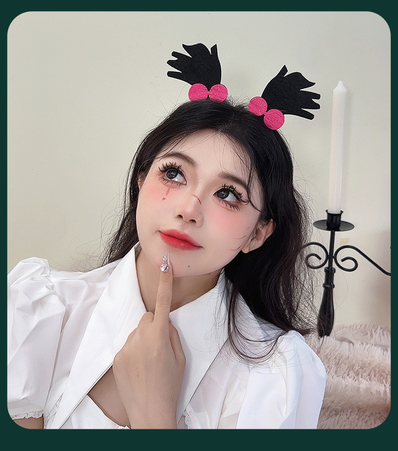 Halloween Headband Funny Dress Holiday Party Bat Hairpin Cute Pumpkin