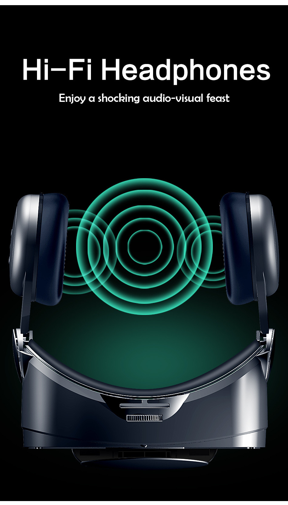 VRGPRO 3D VR Headset Smart Virtual Reality Glasses 7 inch Bluray