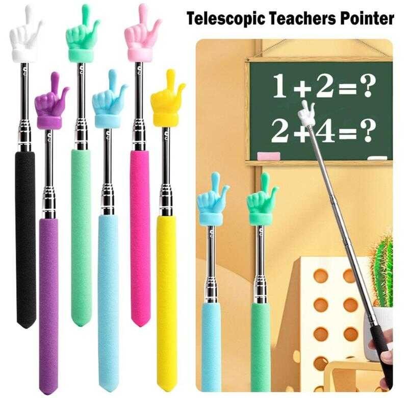 Telescopic Teachers Rod Finger Design Retractable Teaching Pointer ...