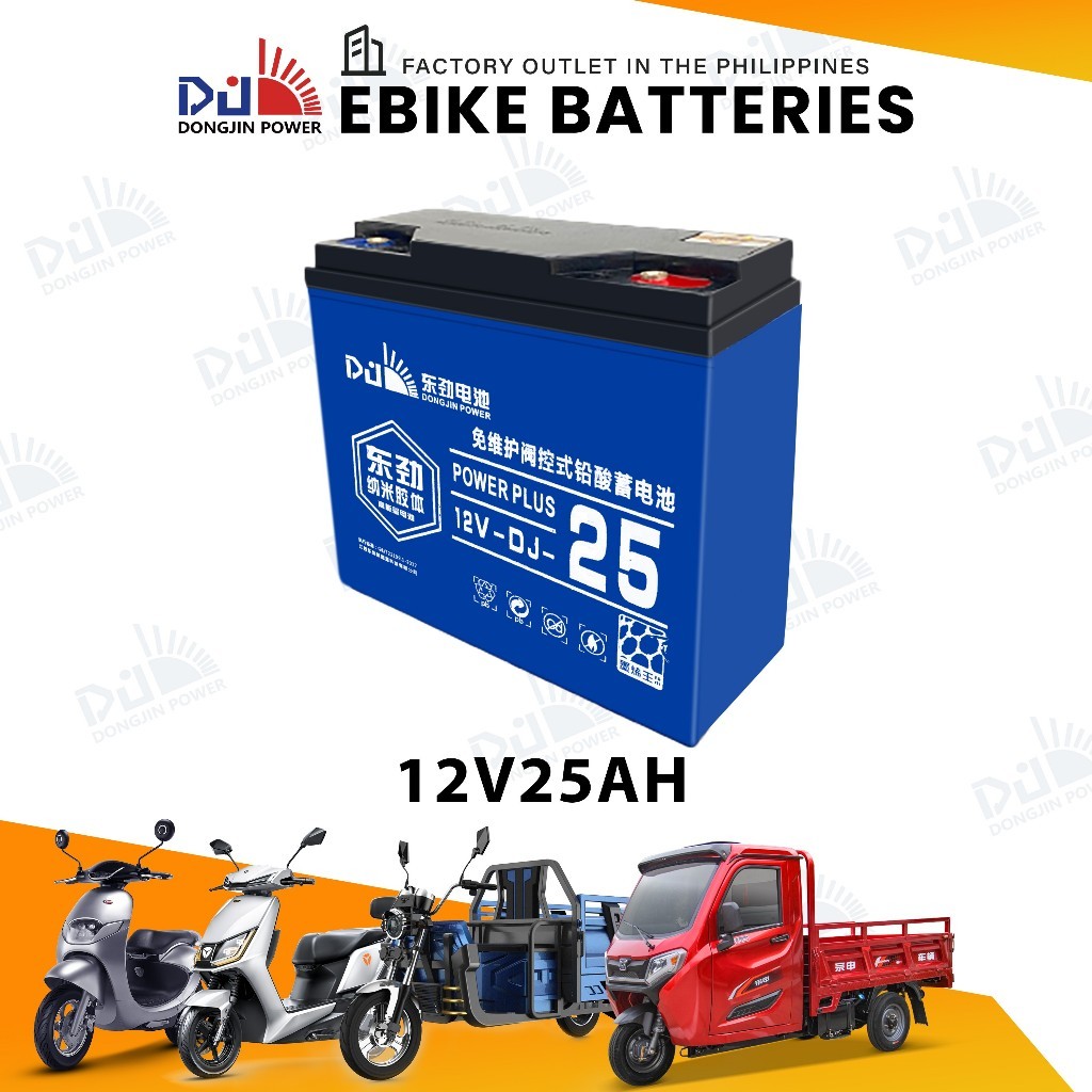 (COD)DongJin Power Ebike Battery 12V 25AH/12V 20AH compatible with 12v ...