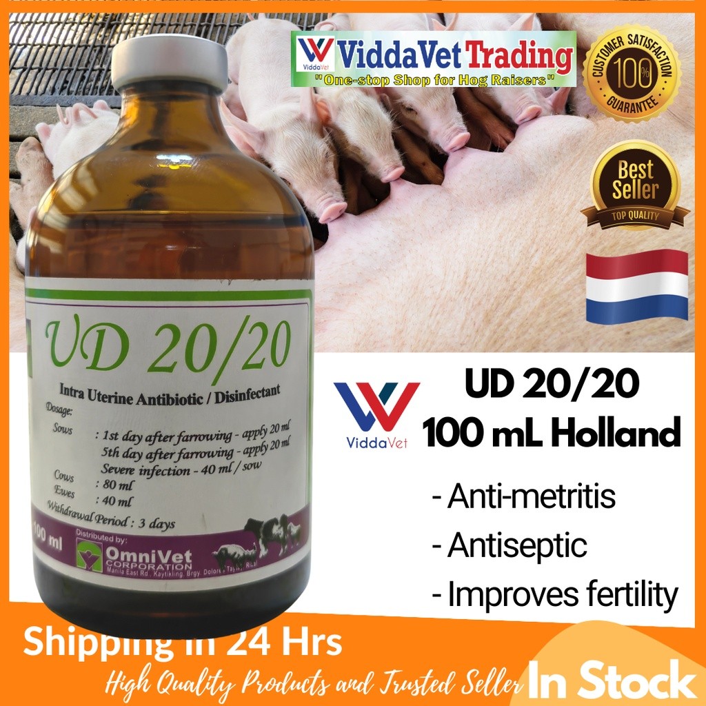 100 ml Viddavet UD 20/20 Intra-uterine Anti biotic / Disinfectant for ...
