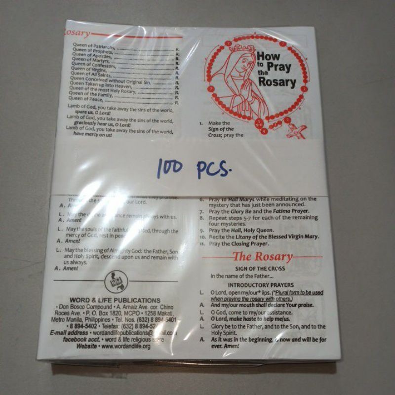 how-to-pray-the-rosary-leaflet-100-pcs-bundle-shopee-philippines