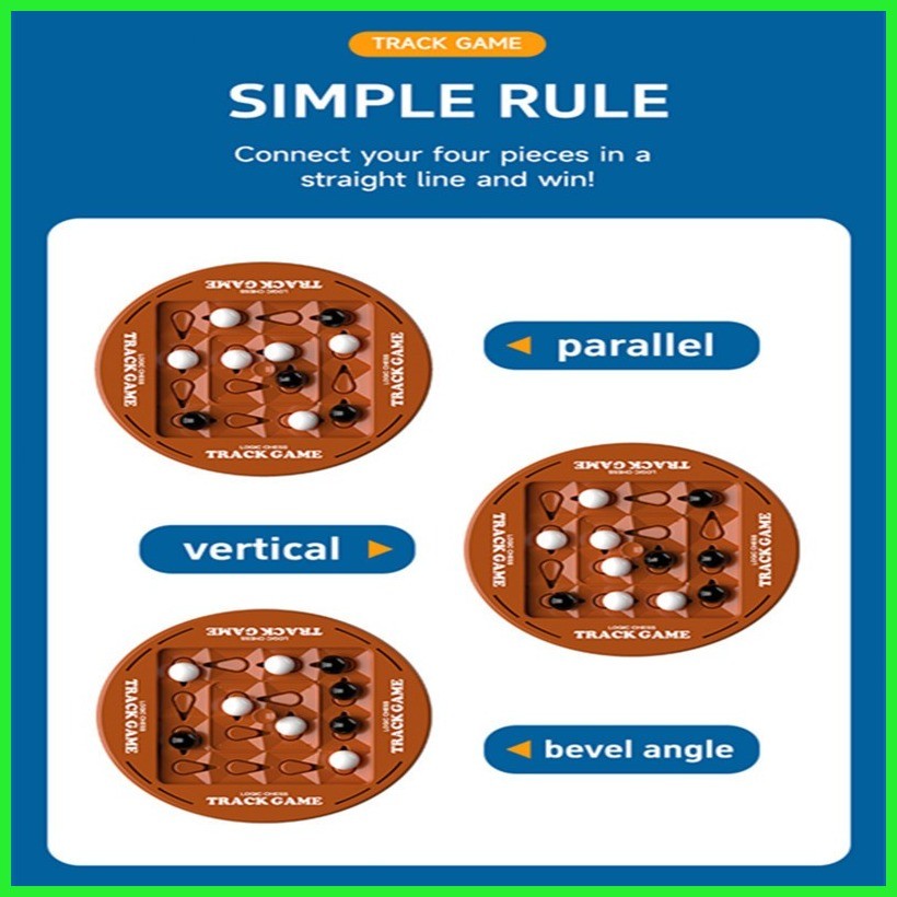 ¤ Board Game logic chess track game Spinning toy Connecting line Family ...