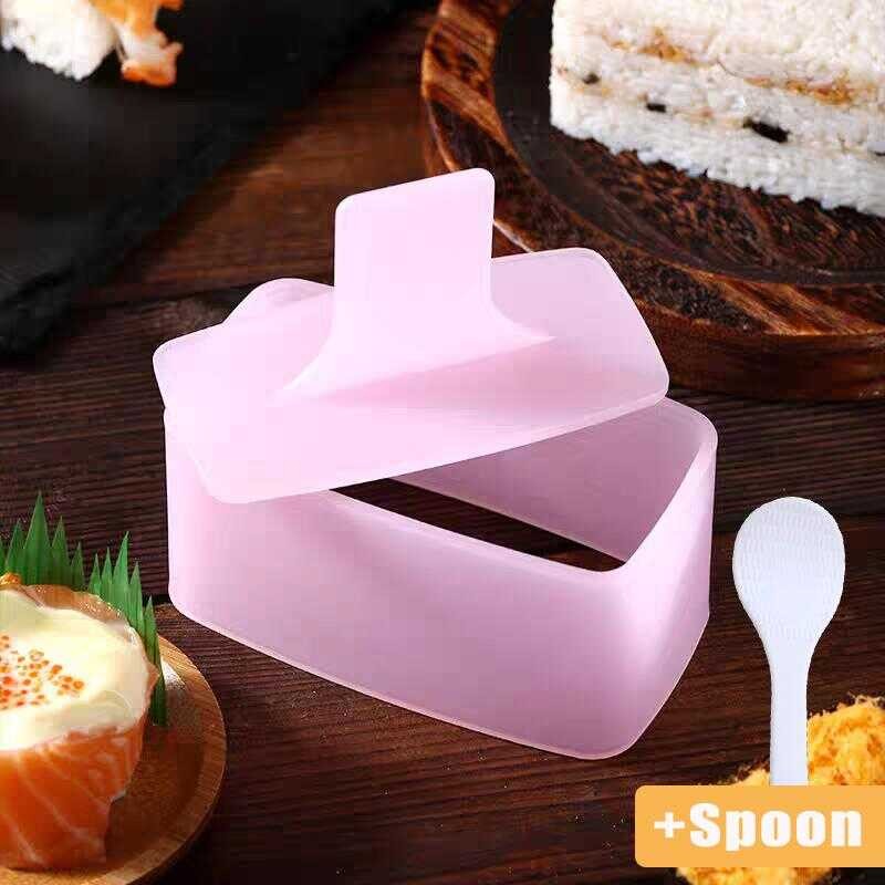 Rice Mould Musubi Molder Maker Rectangular Layer Mold Box Scoop Onigiri ...