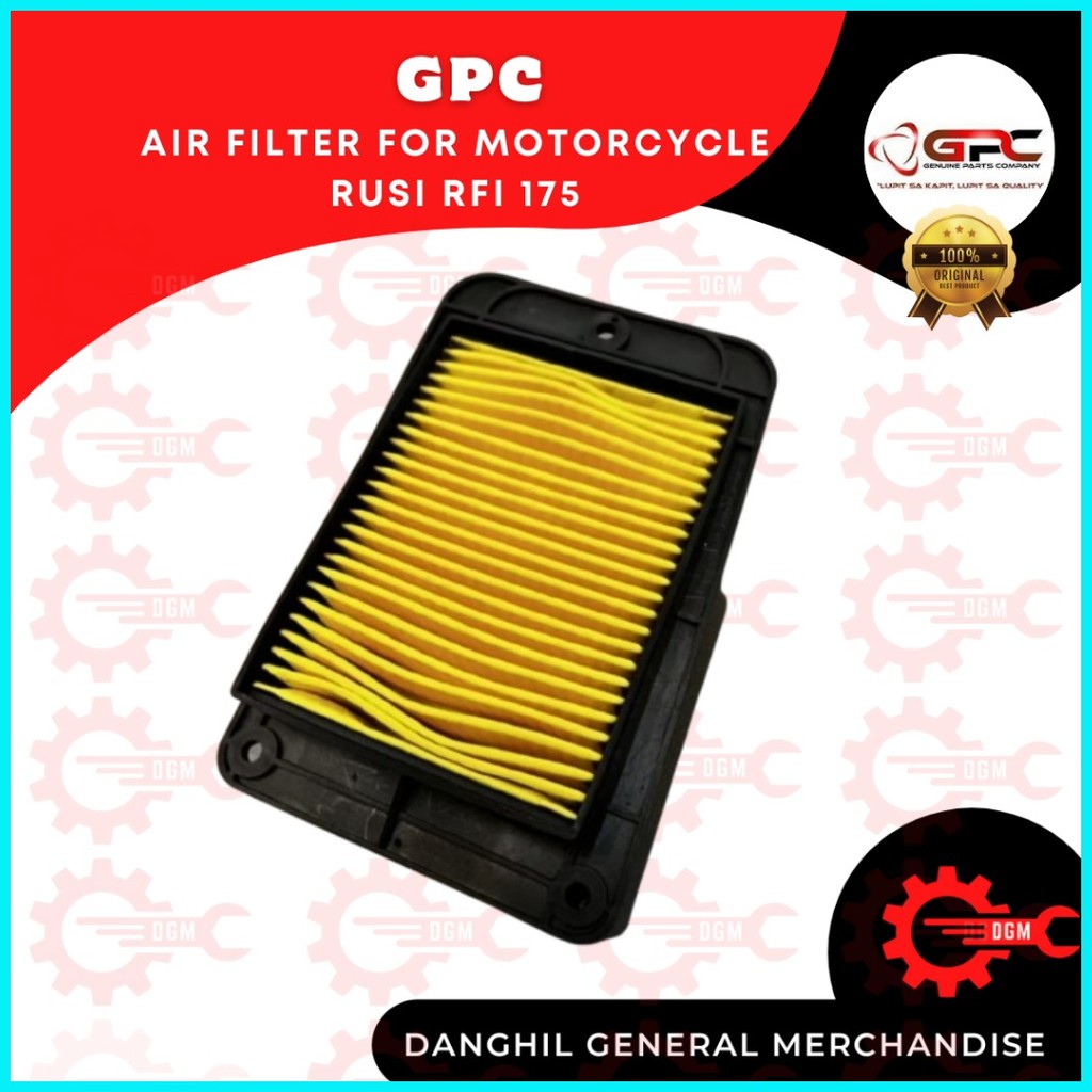 GPC AIR FILTER FOR MOTORCYCLE Rusi RFi 175 | Shopee Philippines