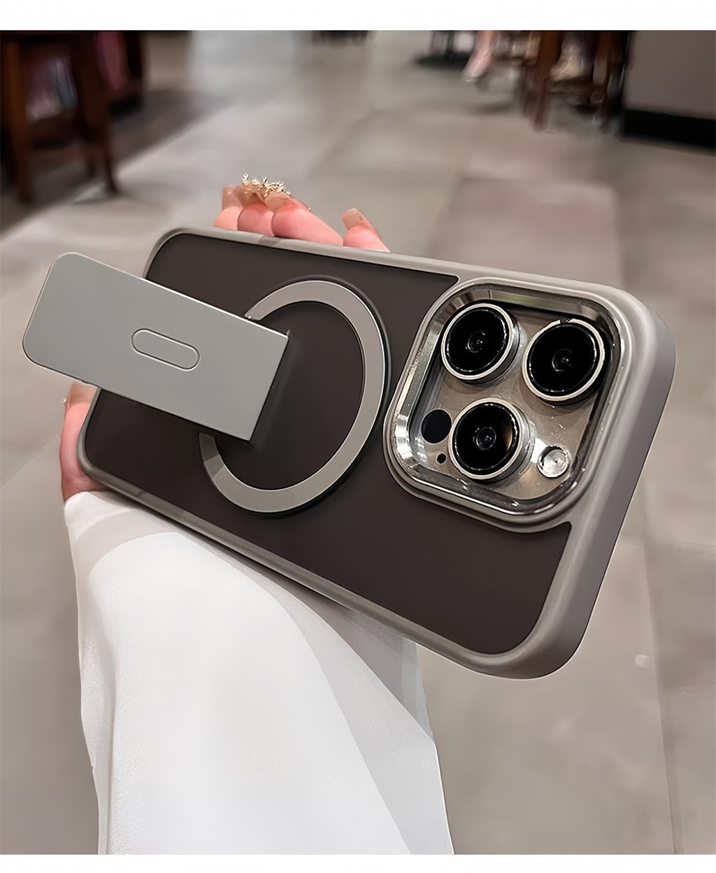 New Flip Bracket Phone Holder Stand Case for IPhone 15 11 12 13 14 Pro