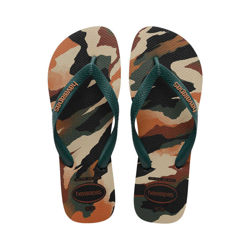 Men Havaianas Top Camu Flip Flops Pantanal Green Black Shopee Philippines