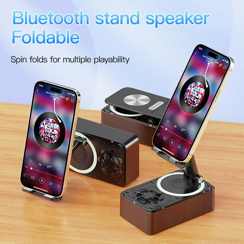 3-in-1 Bluetooth Speaker Wireless Speaker Phone Power Bank Foldable ...
