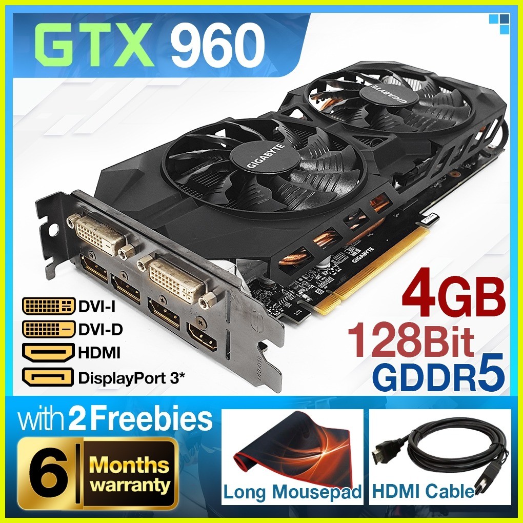 Graphics Card GTX1060 GTX960 GTX460 GT520 GT220 (1GB/2GB) / Video Card