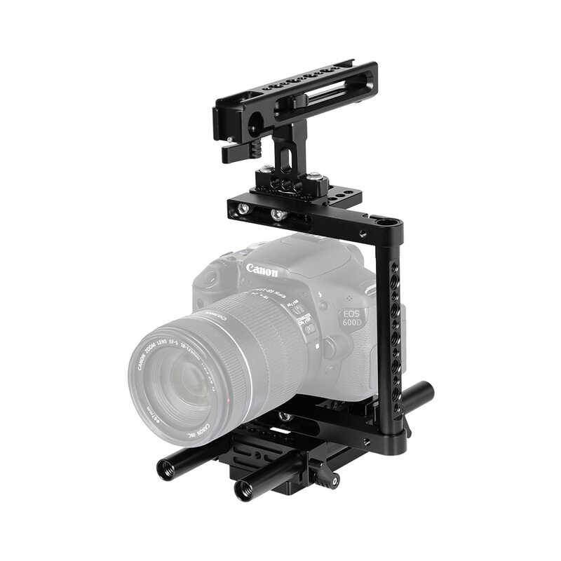 SZRIG ∮ Camera Cage Rig With Adjustable Top Cheese Handle Grip And Rail ...
