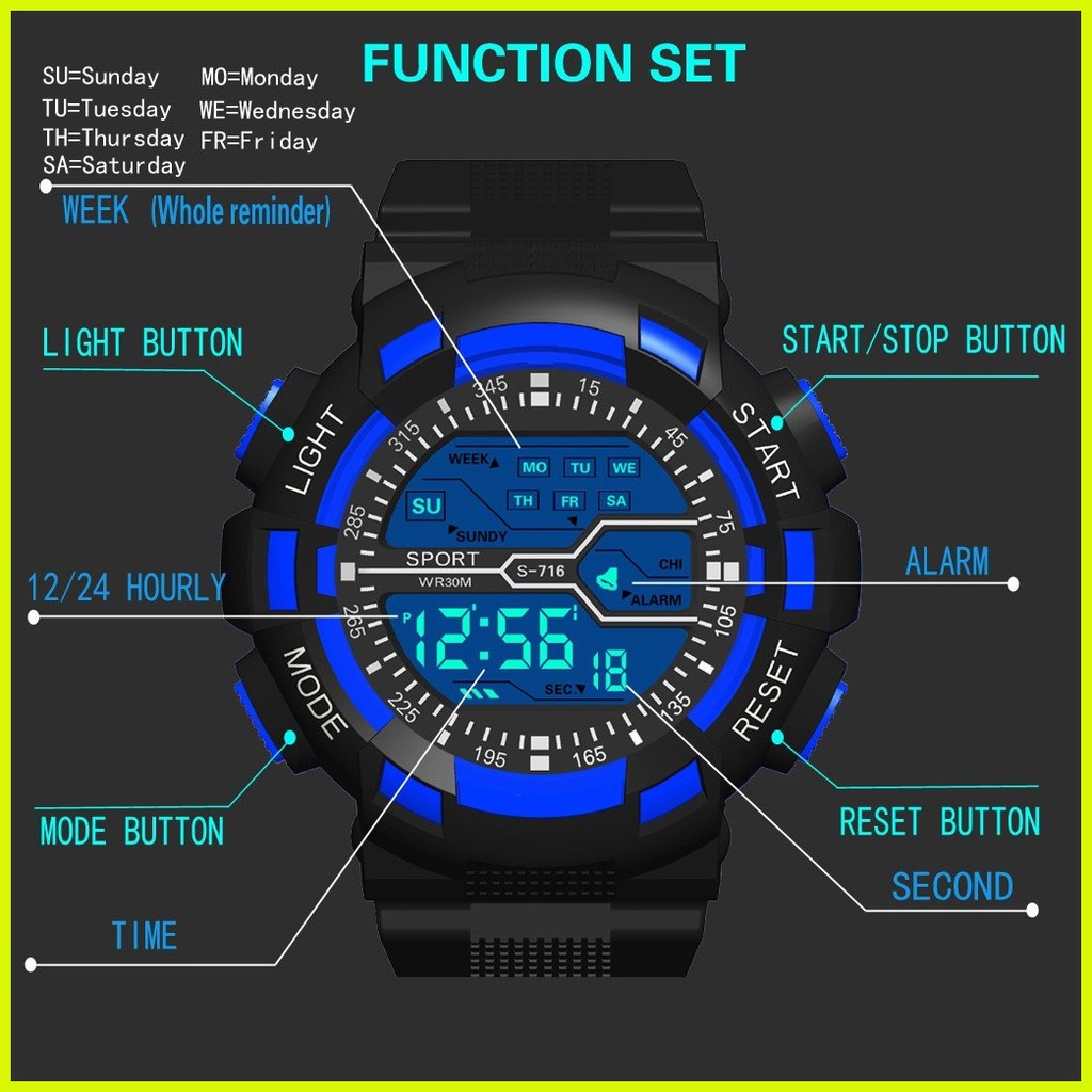 Rugged Digital Wristwatches for Men main image 0