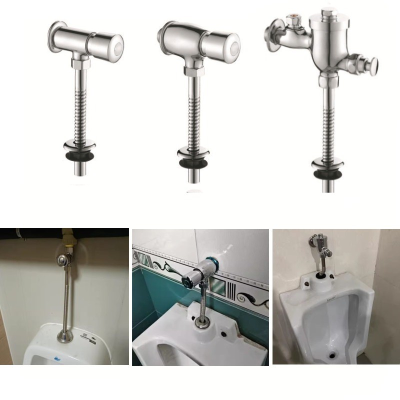 Copper Toilet Push Button Hand Press Control Urinal Flush Valves ...