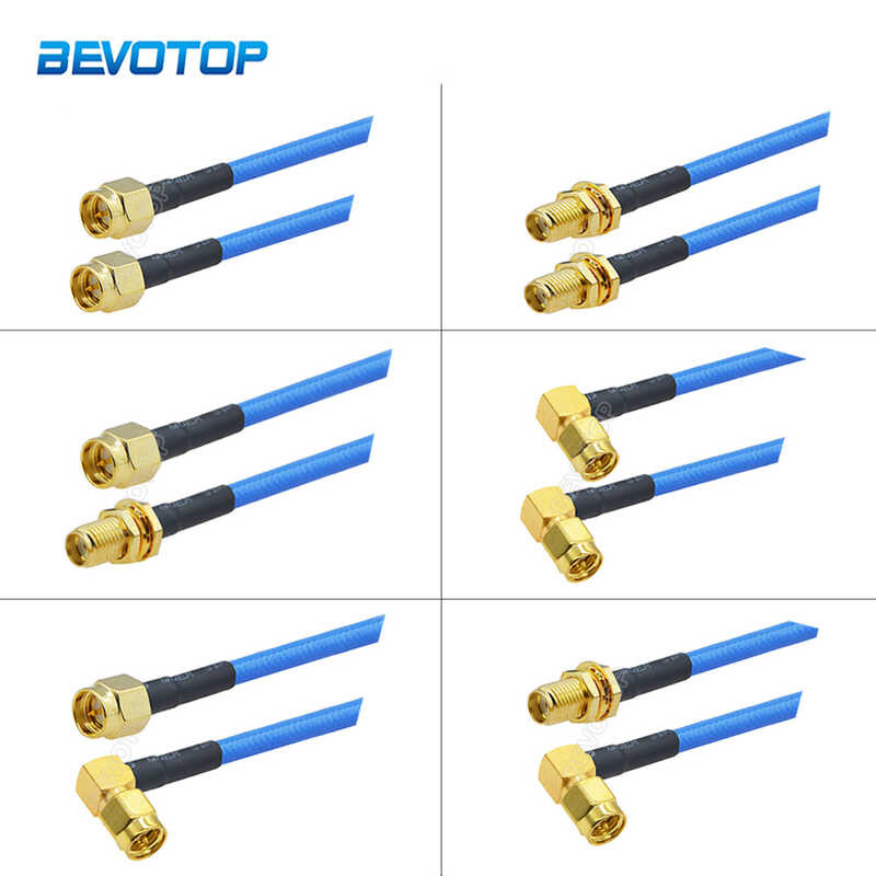 1Pcs RG-402 Male Plug to SMA Female Connector Blue Color RG402 Semi ...