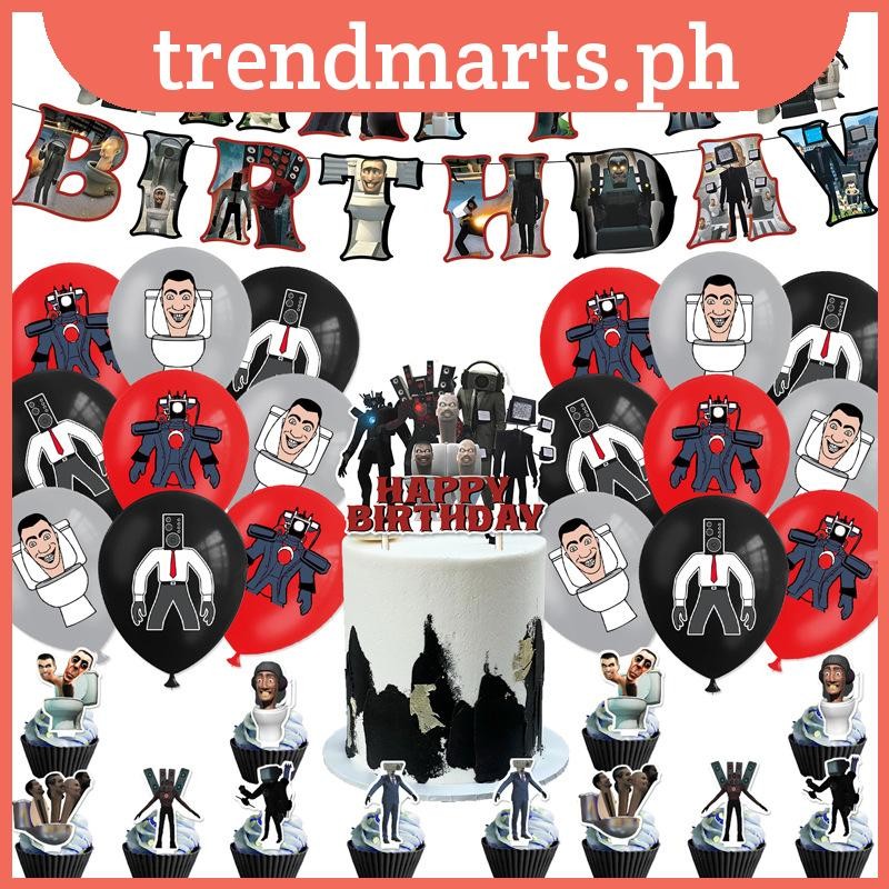 Horrible Skibidi Toilet Birthday Party Decorations Skibidi Toilet