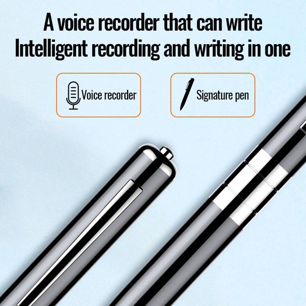 Digital Voice Recorder Pen Professional Audio Recording Rechargeable
