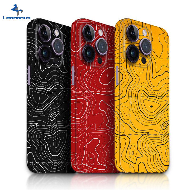 Landform Contour Design Decal Skin Compatible for iPhone 16 15 14 13 12 ...
