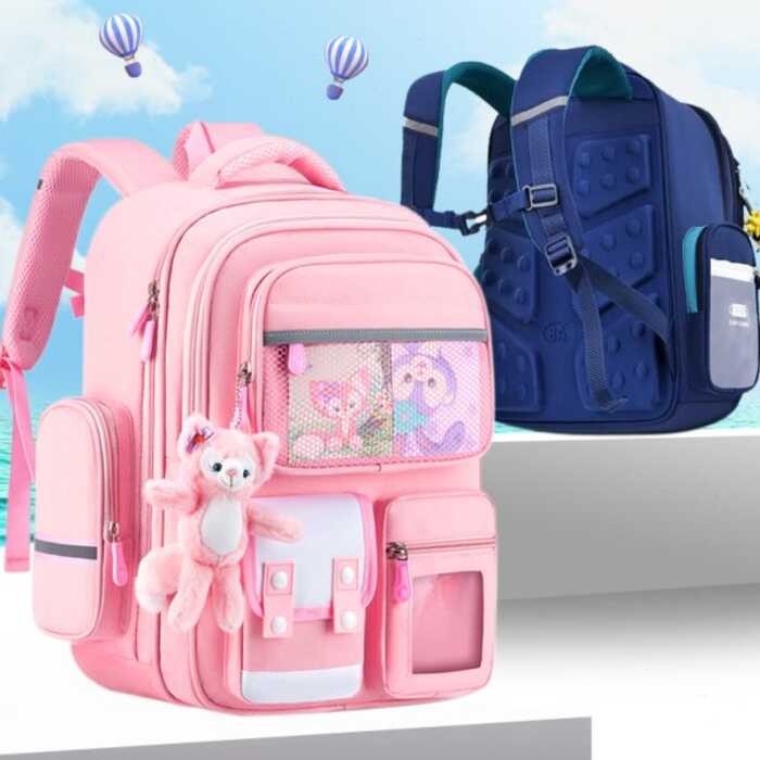 F6 2023 New Model Boys And Girls Elementary School Backpacks For Grades ...