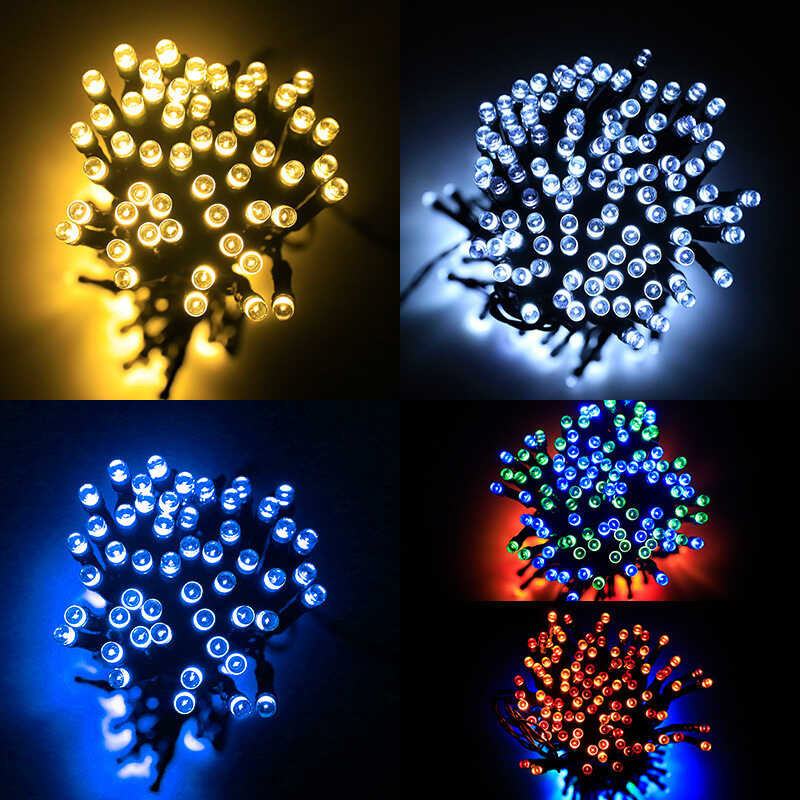 Lights Solar String LED Rice Grain Lights Colorful Lights Garden ...