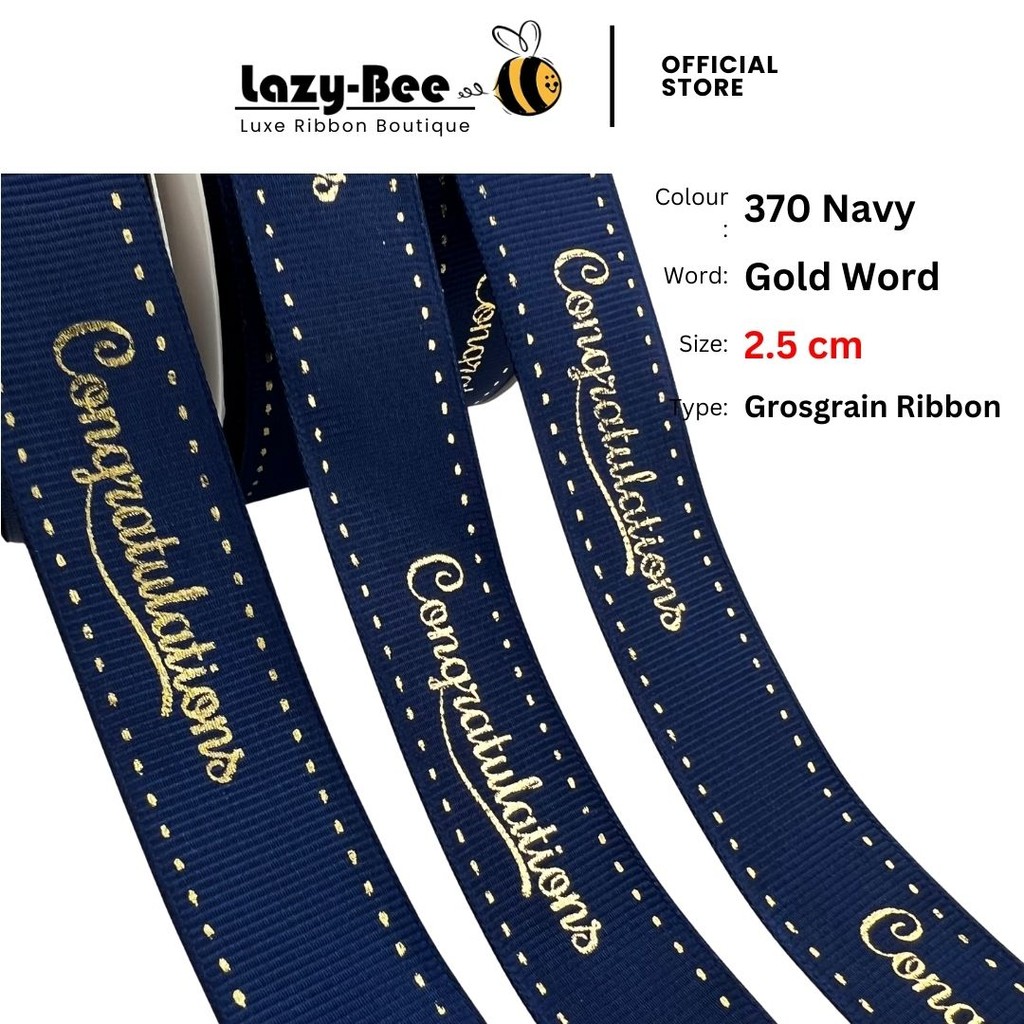LAZY BEE Congratulation Congrats Ribon Reben Ribbon Riben Tahniah ...