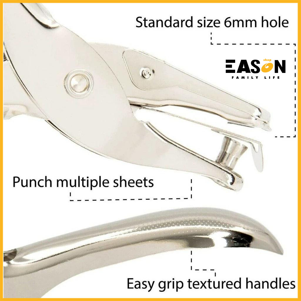 3/6mm Hole Puncher Metal Single Hand Held Hole Punch Scrap booking ...