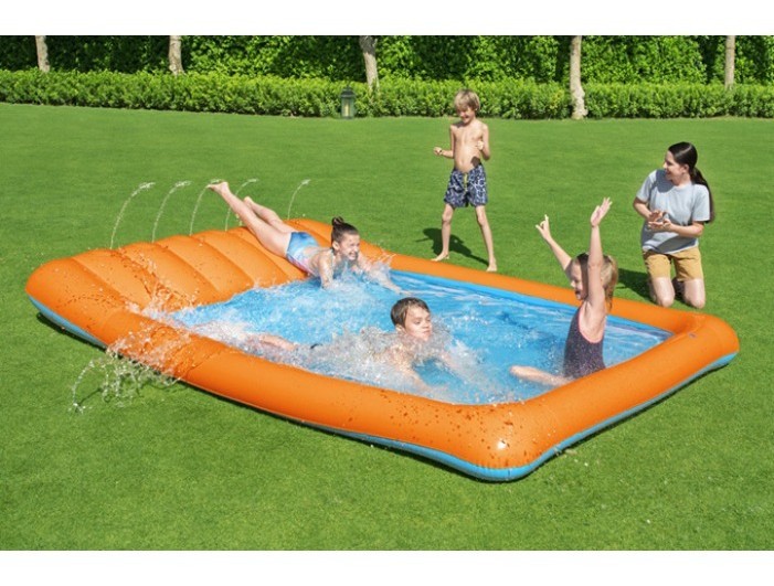 Bestway Children's Inflatable Track slide, Single High-speed Track ...