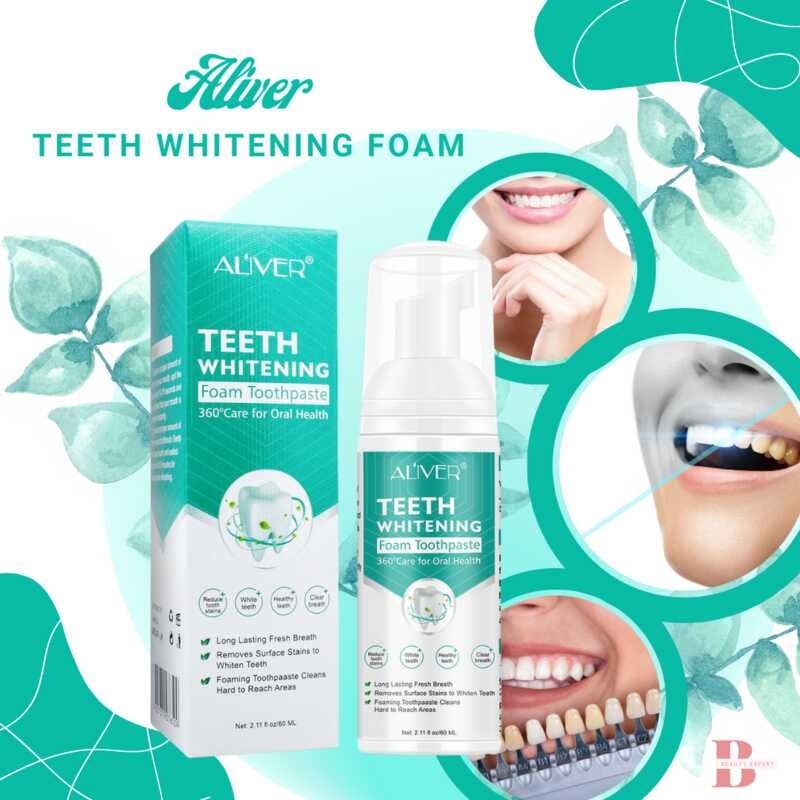 Aliver Whitening Mouse Toothpaste Oral Tanggalin Stains Plaka Teeth ...