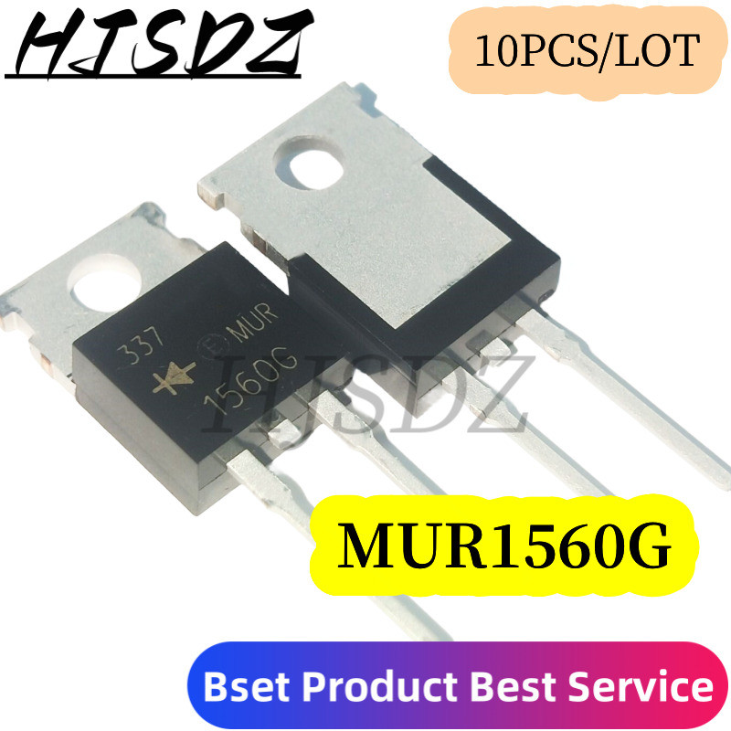 10 Piezas Mur1560 Mur1560g To-220 To220 Mur1560ctg Diodo De ...