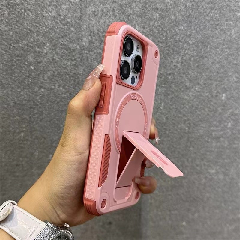 Luxury Creative Invisible Stand Magnetic Phone Case For Iphone Pro