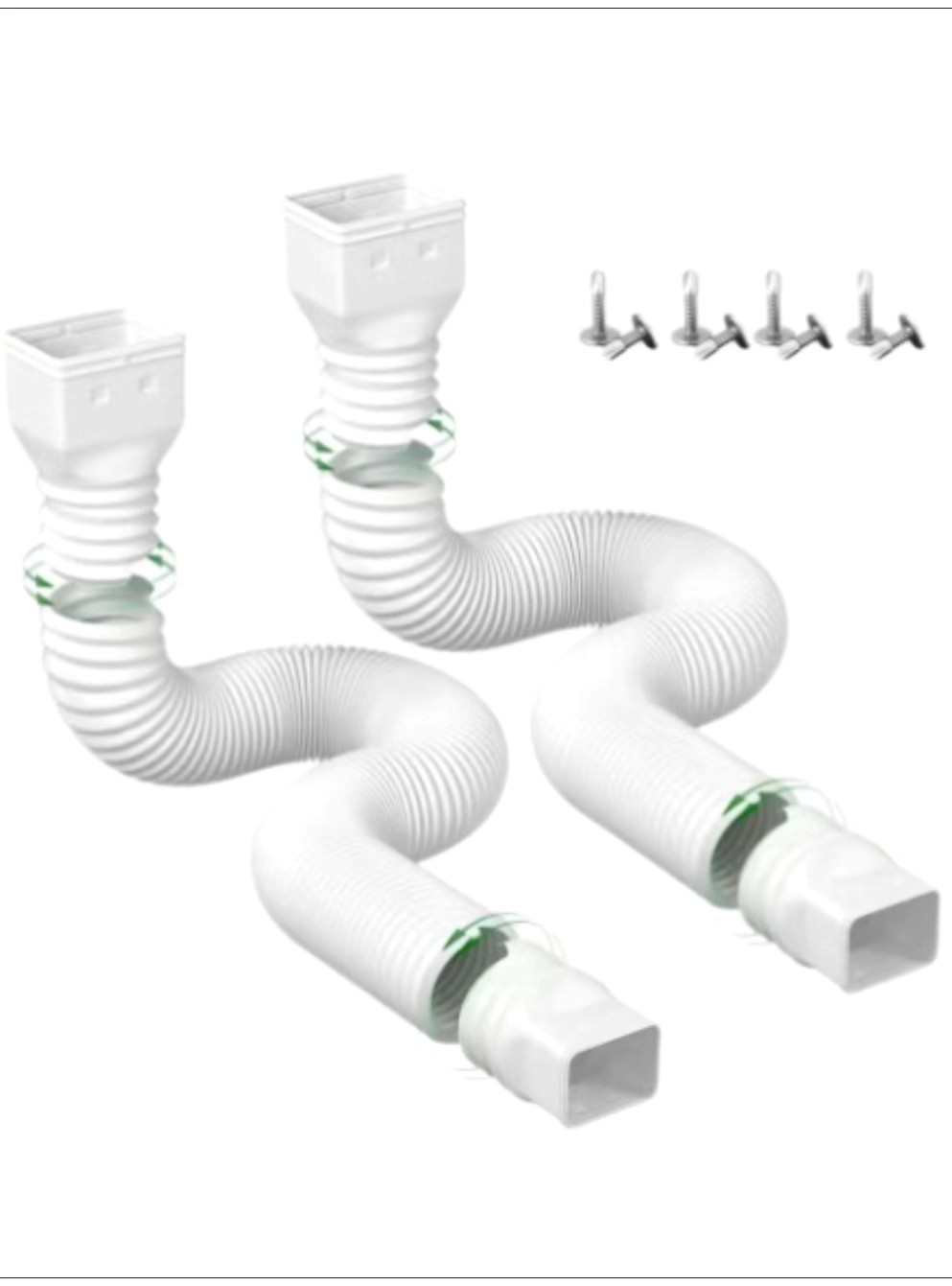 Villa Outdoor Exterior Drain Pipe Square Round Retractable Pipe