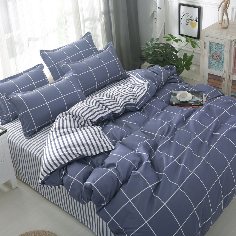 Milolan Brushed Fourpiece Bedding Set, Student Quilt Cover, Single And