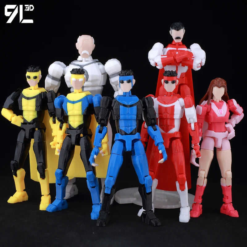 thumbnail image 2 of T13 1:12 Invincible Action Figure – 3D Printed Multi-Jointed Model (Omni-Man, Conquest, Thragg) 2 of 6