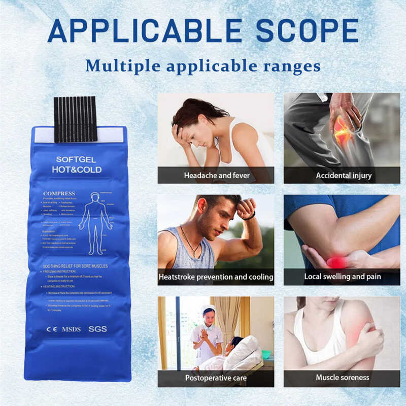 C E E Reusable Hot And Cold Ice Pack Gel Cold Hot Compress Provides ...