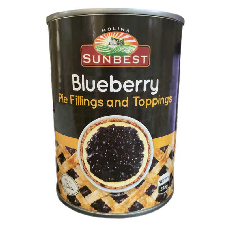 Sunbest BLUEBERRY Pie Filling & Toppings 595G (Imported) | Shopee ...