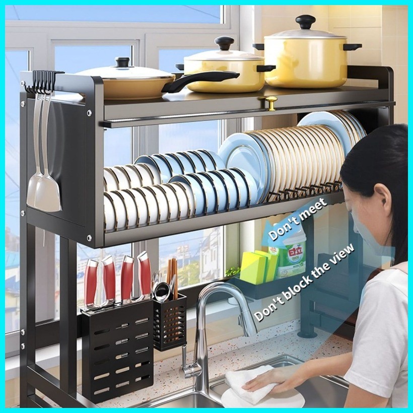 Dish Rack with Cover Dish Cabinet Rack Plate Organizer Sink Dish ...