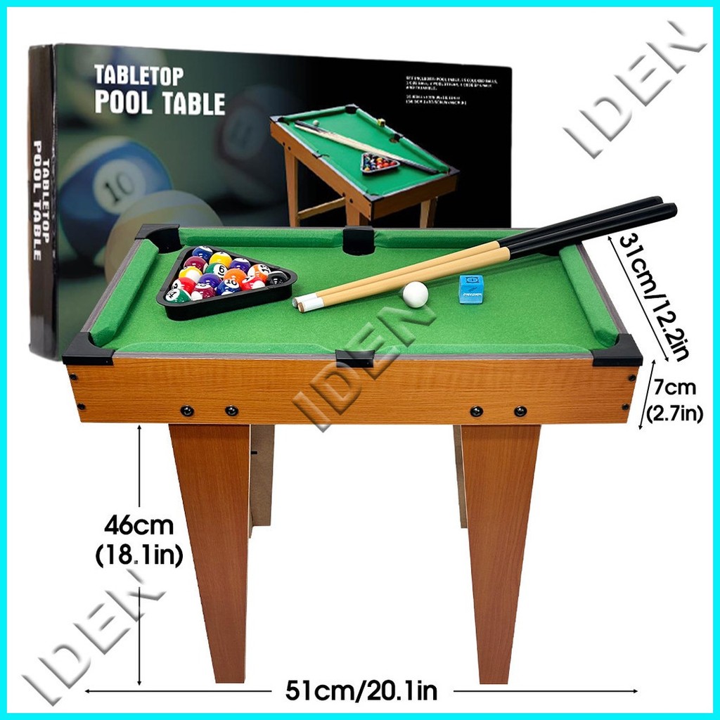Mini Billiard Table Set For Kids Wooden Tabletop Pool table Set With ...