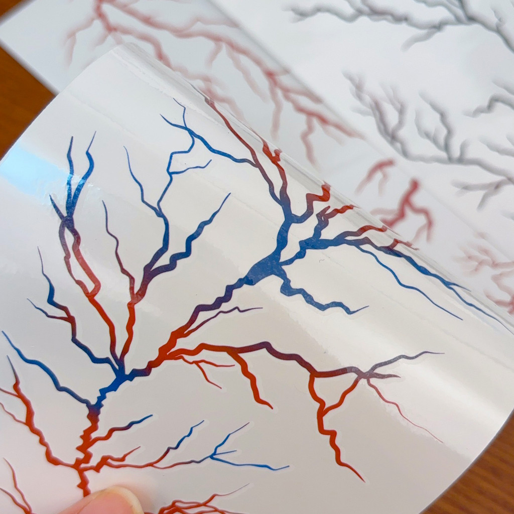Gothic Vascular Blood Tattoo Stickers - Realistic Horror Fake Tattoos ...