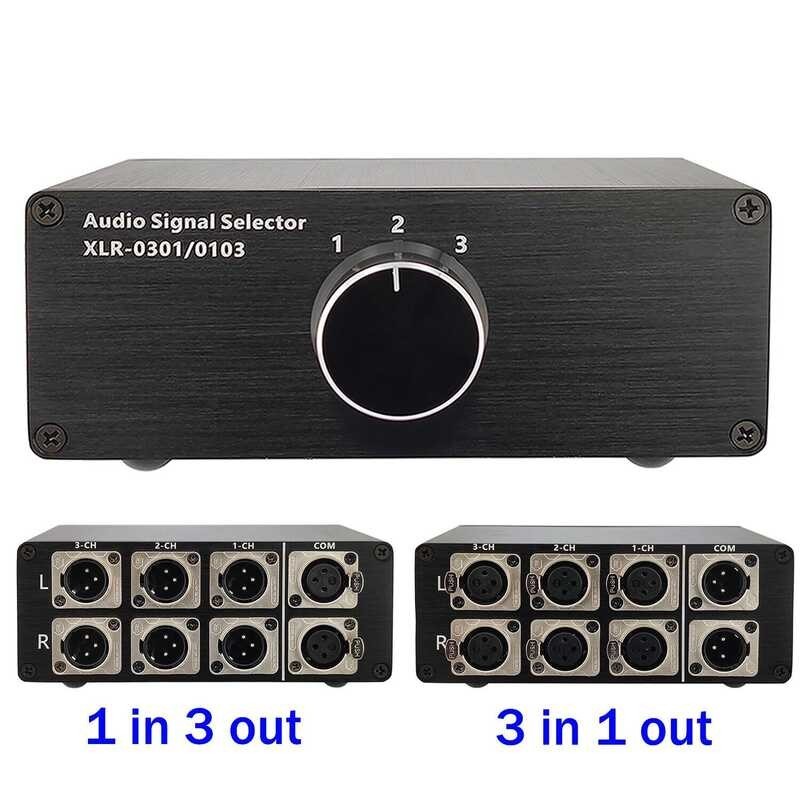 Sa 1 3 Out Audio INPUT Signal Cable Splitter Selector Switch Schalter ...