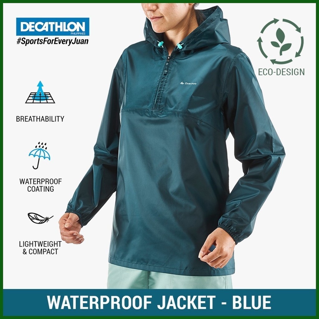 Decathlon Quechua Women s Country Walking Rain Jacket NH100 Raincut Half Zip Shopee Philippines