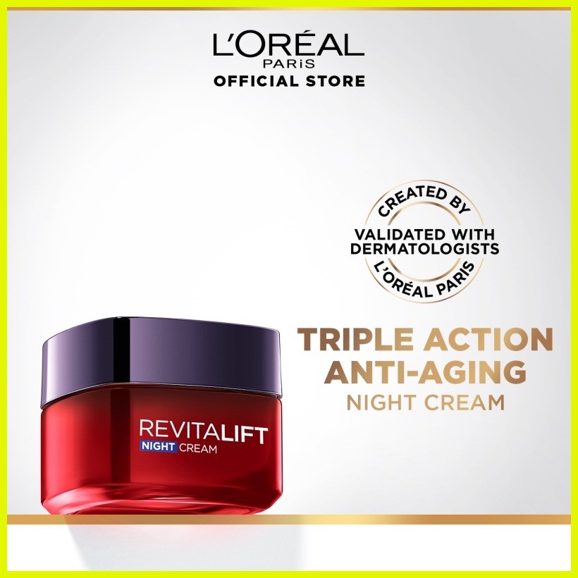 LOreal Paris Revitalift Laser Triple Action Night Cream (50ml) Face