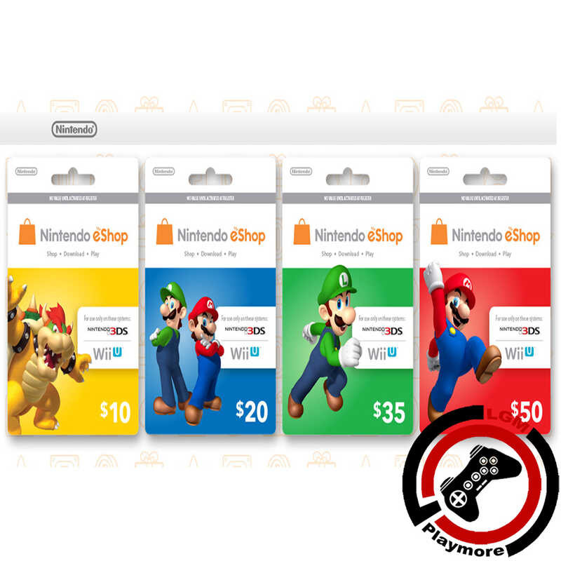 Eshop 10 / 20 / 50 USD - Nintendo Eshop US Digital Code - Playmorelyn's ...