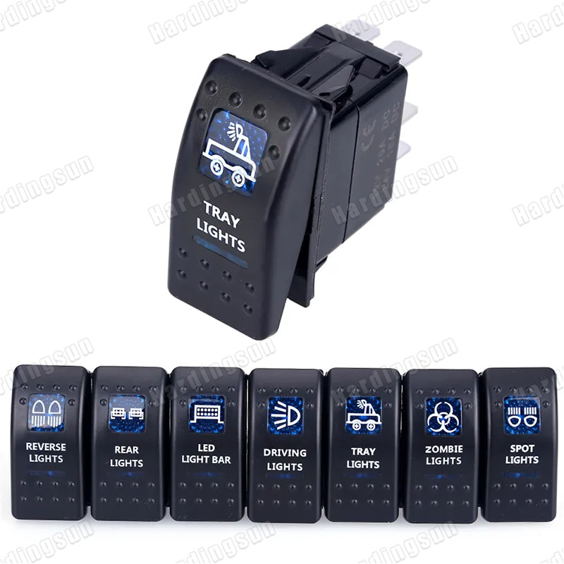 Car Switch Boat Truck Light Led Toggle Switch 5pin Waterproof 12/24V