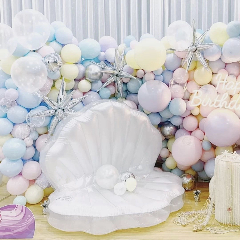 Swimming Pool Theme Iatable Shell Pearl Sofa Outdoor Wedding Birthday