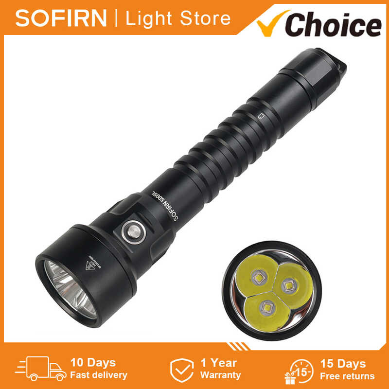 Sofirn SD09L Diving Light 6800 Lumen LED Flashlight Extremely Bright